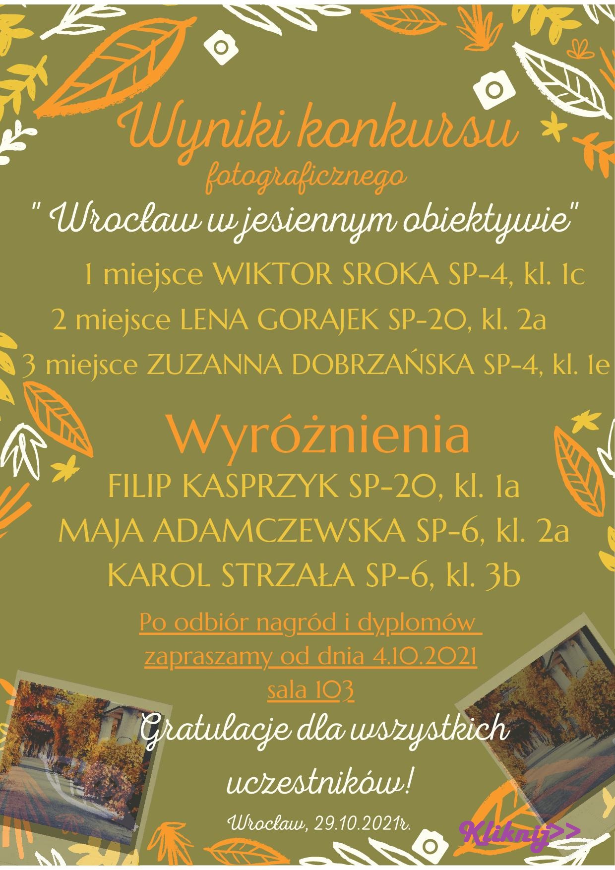 Wroclaw w jesiennym obiektywie WYNIKIv2