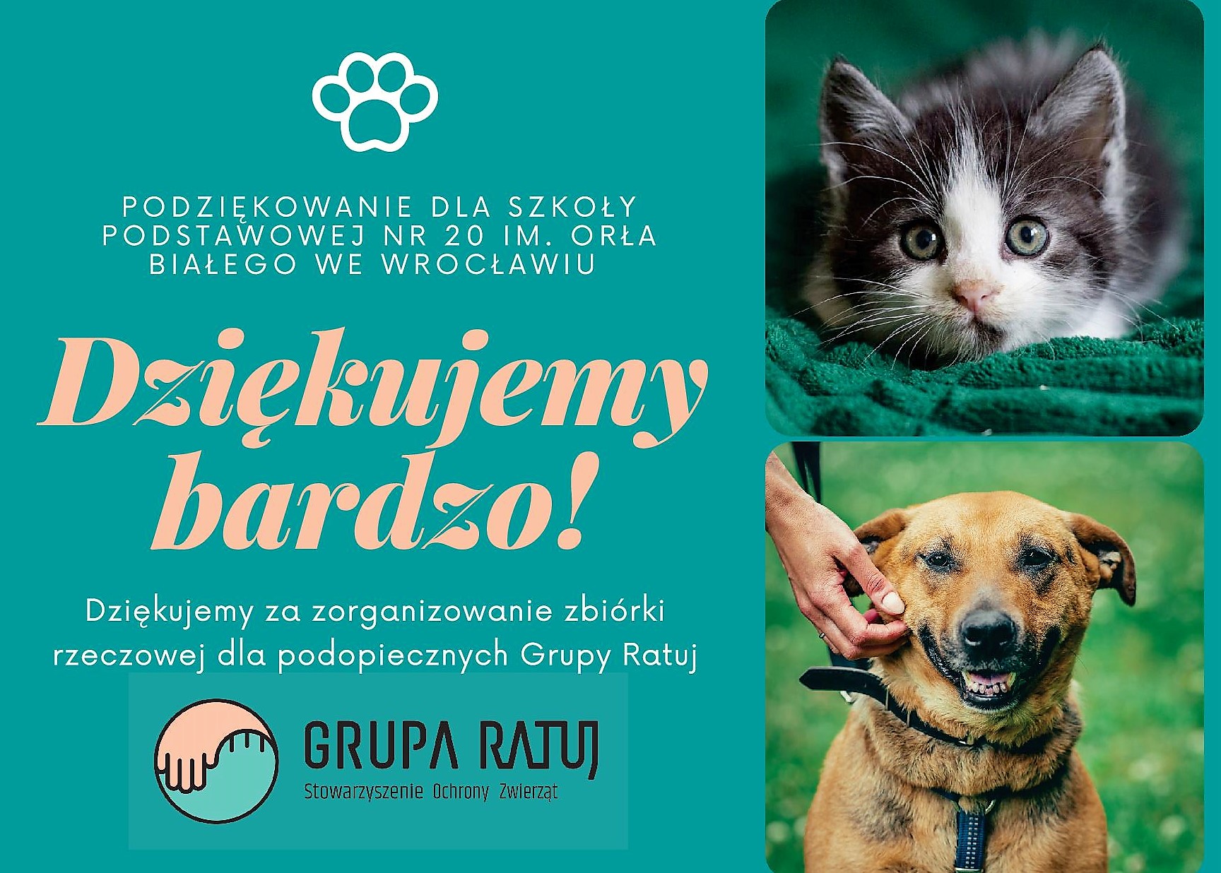 Ratuj   dziekuje