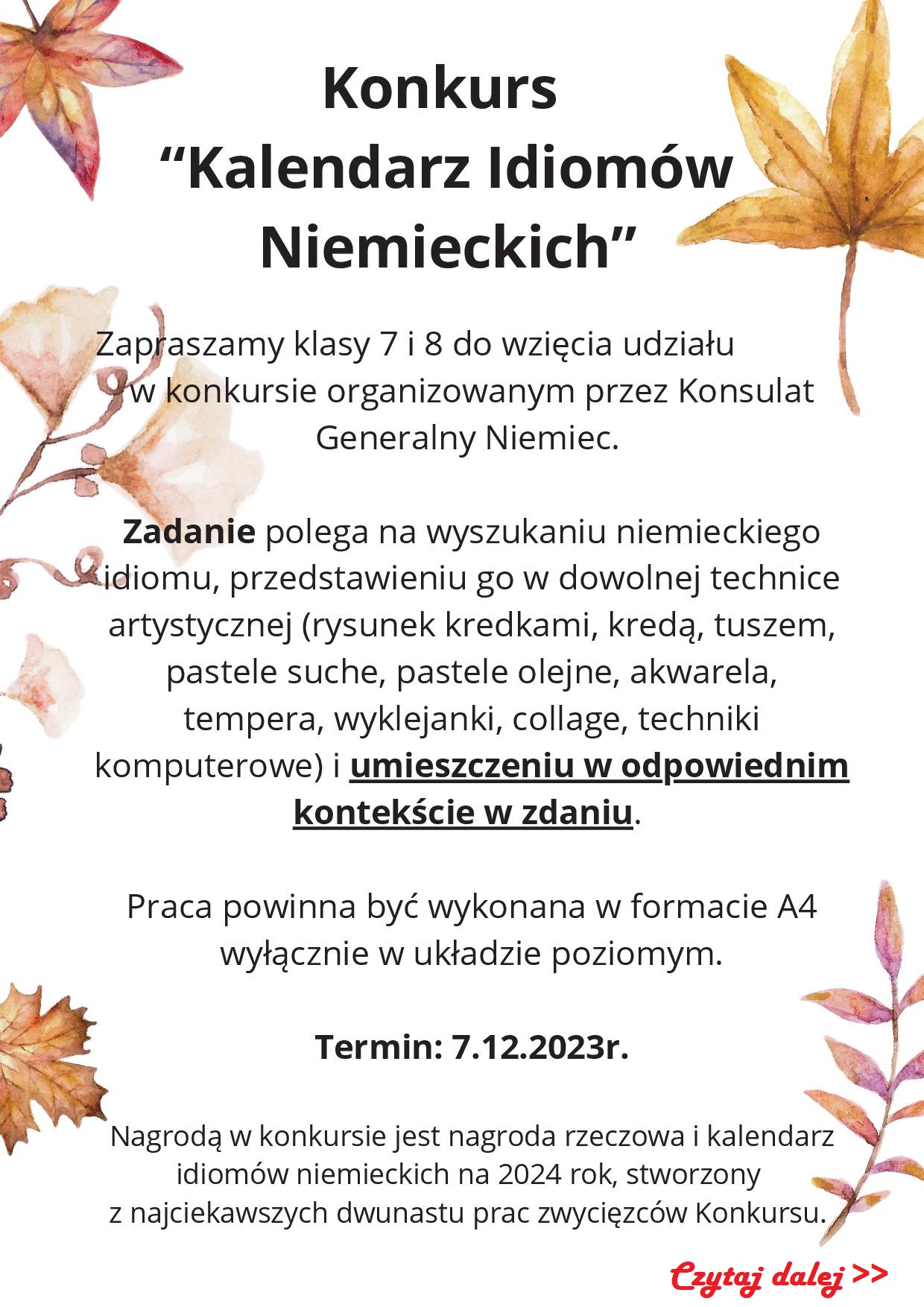Kalendarz Idiomow Niemieckich