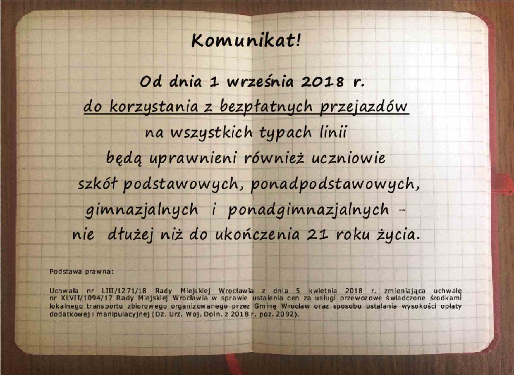 MPK BEZPLATNE 01.09.2018 r 