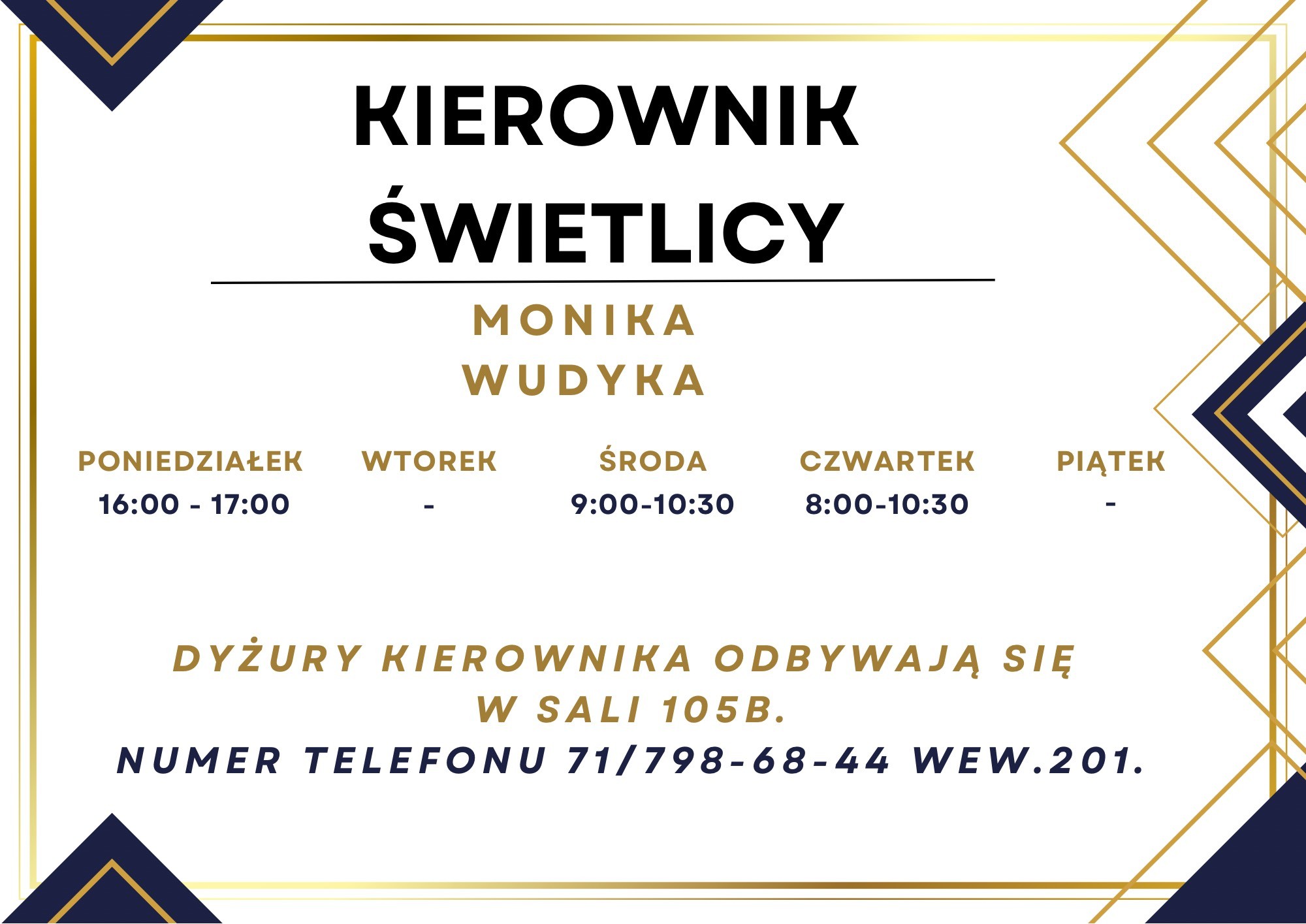 Kierownik Swietlicy