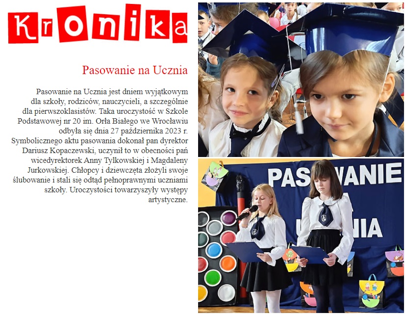 pasowanie 2023