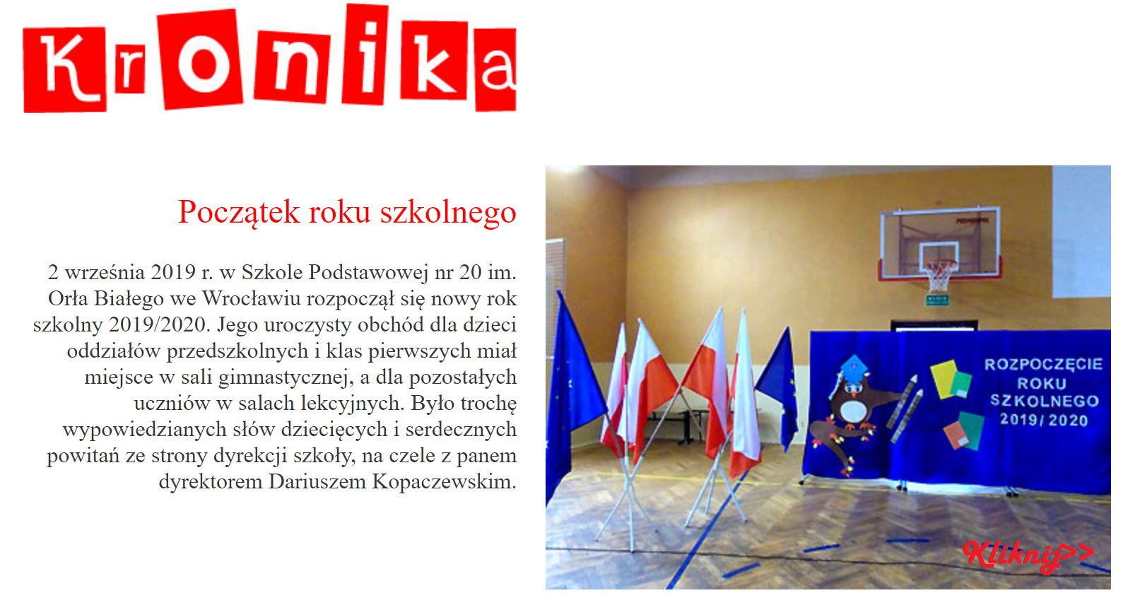 Poczatek roku szk 19 20