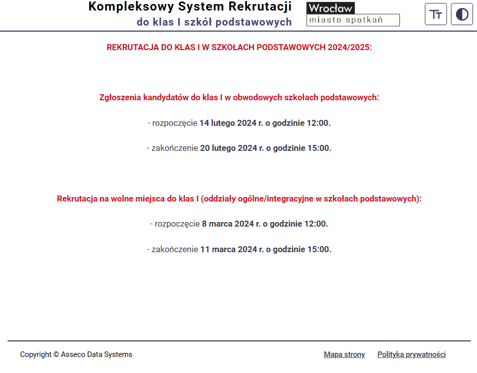 SYSTEM REKRUTACJI