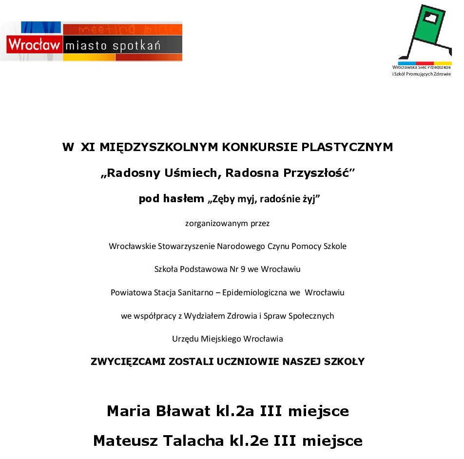 wyniki radosny usmiech