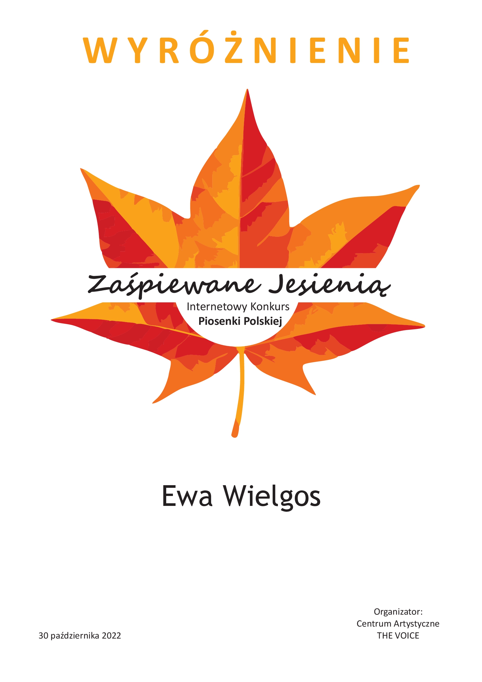 Konkurs Piosenki Polskiej   Wielgos