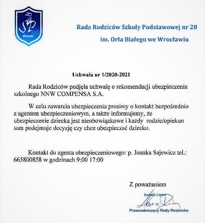 Rada Rodzicow Ubezpieczenie