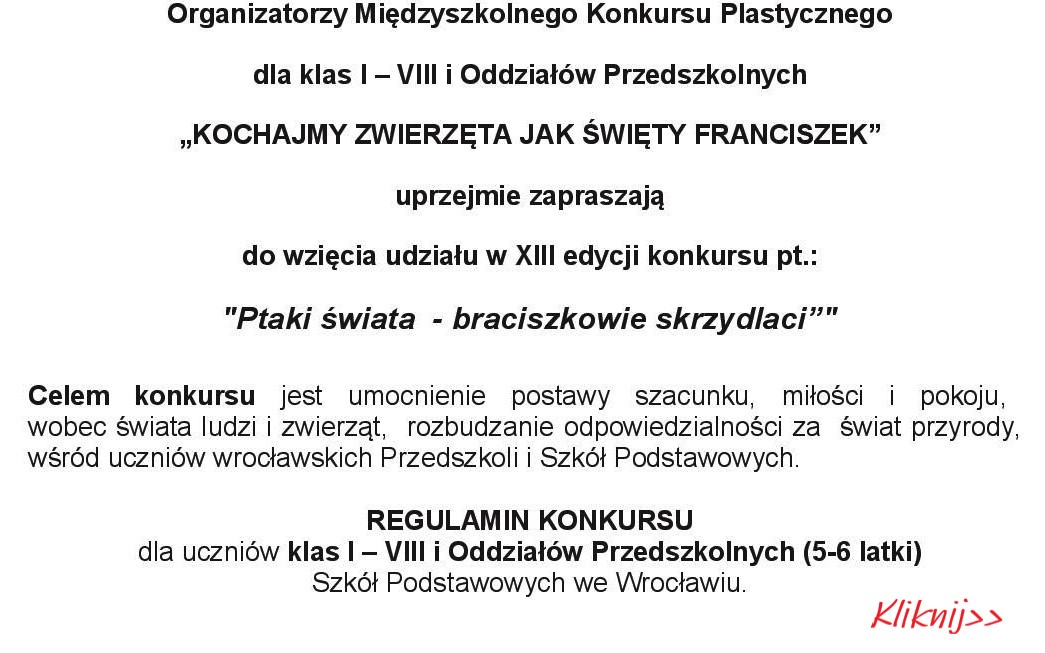KOCHAJMY ZWIERZETA JAK FRANCISZEK