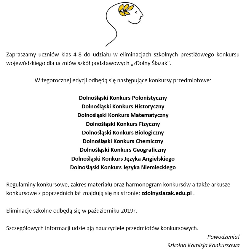 „zDolny Ślązak”    konkursy wojewódzkie 2019