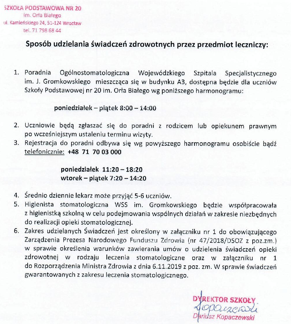 opieka stomatologiczna2025