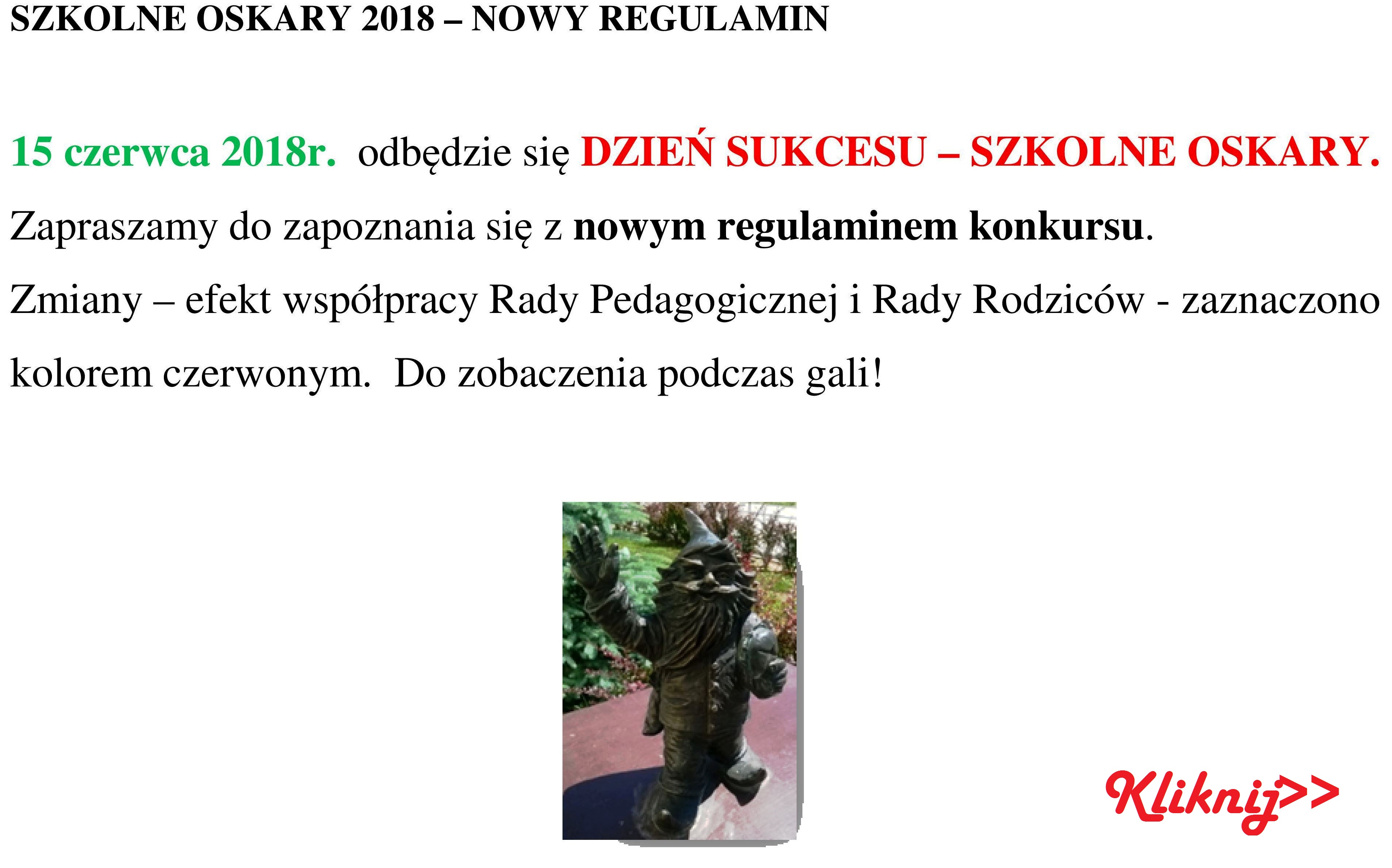 SZKOLNE OSKARY 2018